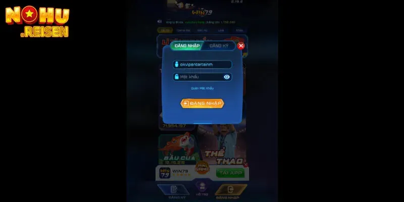 Hướng dẫn đăng nhập tài khoản Win79