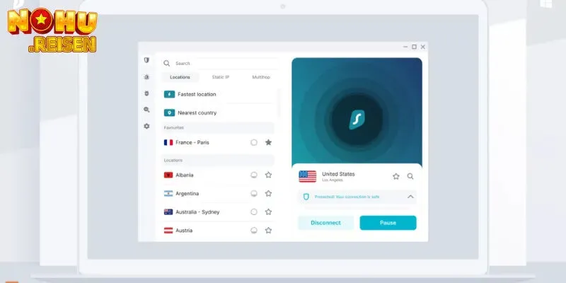 Hướng dẫn vượt tường lửa bằng SurfShark để nổ hũ 4 Chi tiết các bước để vượt tường lửa bằng SurfShark